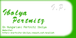 ibolya pertnitz business card